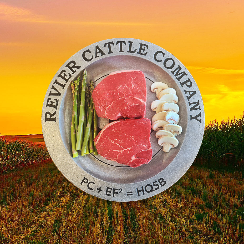 Revier Reserve Premium Black Angus Top Sirloin Steak on Our Signature Plate
