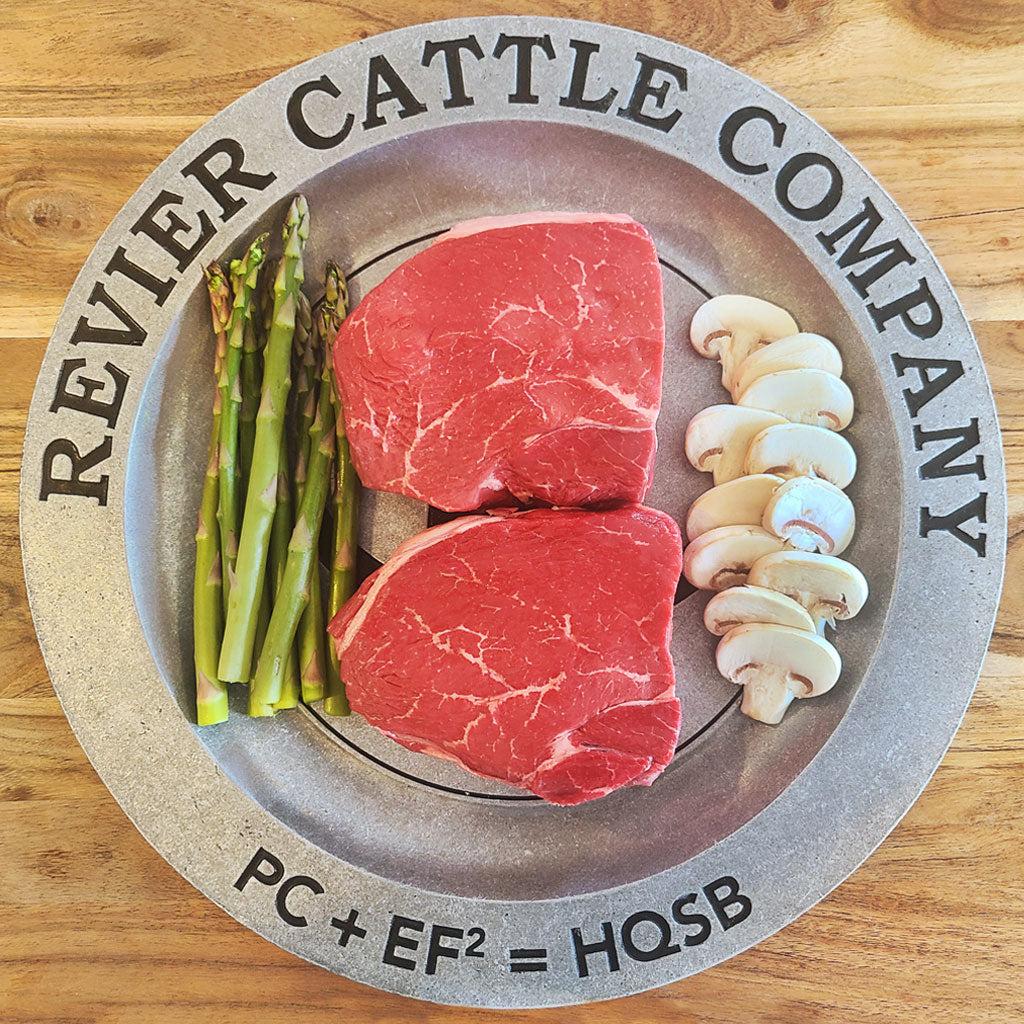 Revier Reserve Premium Black Angus Top Sirloin Steak on Our Signature Plate
